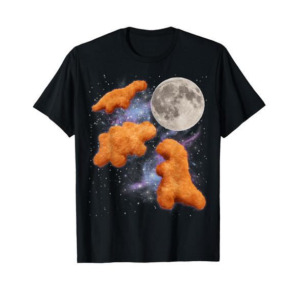 Other - Three Chicken Nuggets Howl At Moon Funny Parody Dino Nugget T Shirt